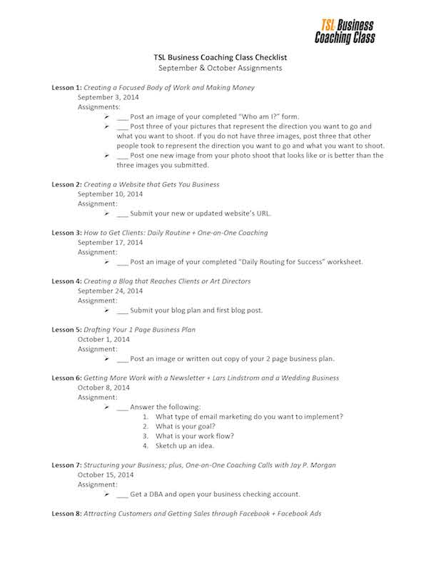 TSL Business Coaching Class Checklist - sept-oct_Page_1