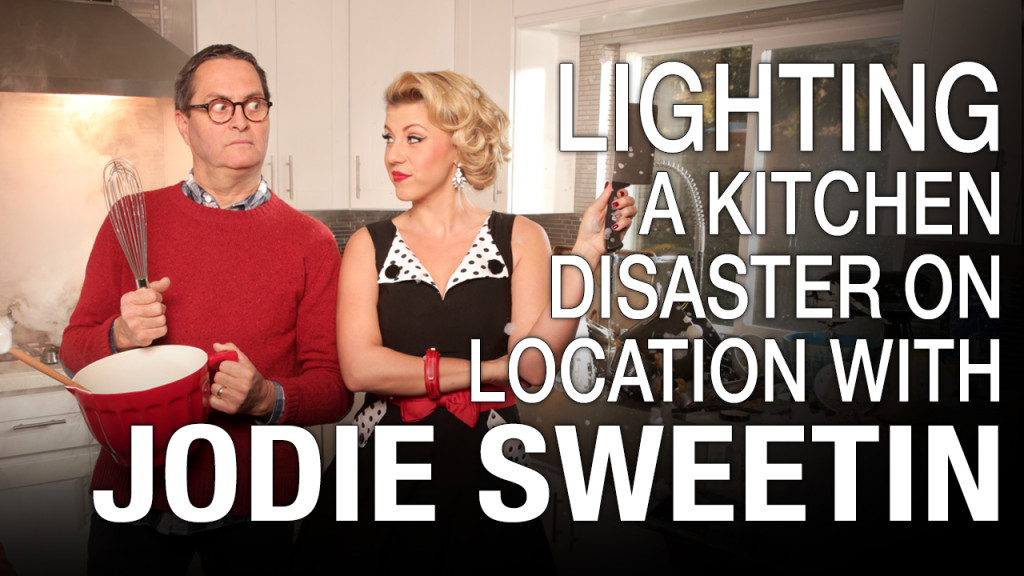 Lighting a Kitchen Disaster on Location, with Jodie Sweetin