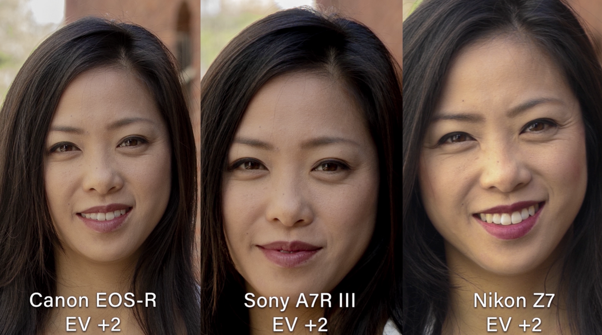 Sony canon сравнение. Nikon Canon сравнение фотографий. Canon EOS R И Sony a7.